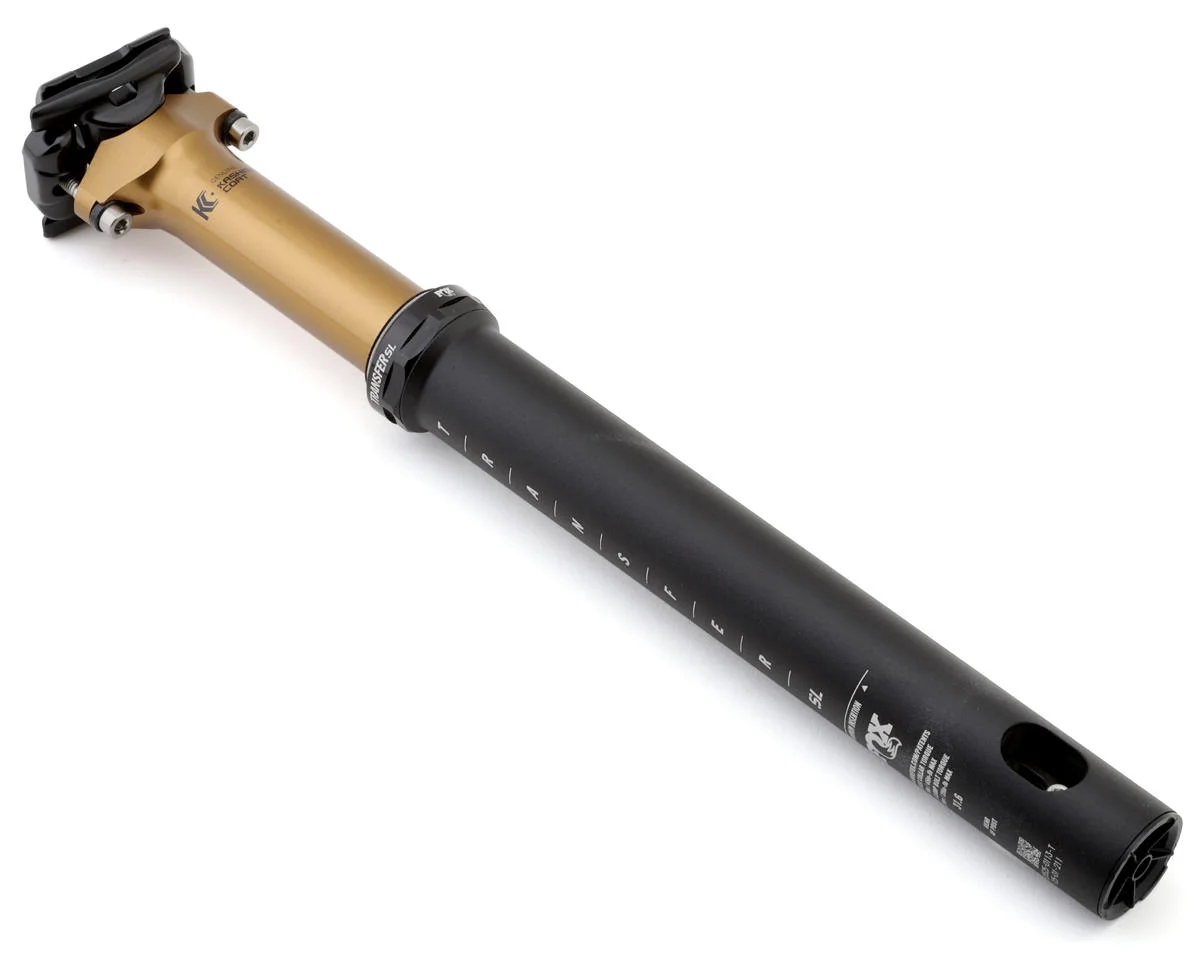 Fox Suspension Transfer SL Factory Dropper Seat Post (Kashima Coating) (31.6mm) (430mm) (75mm) (Internal Routing) (Re...
